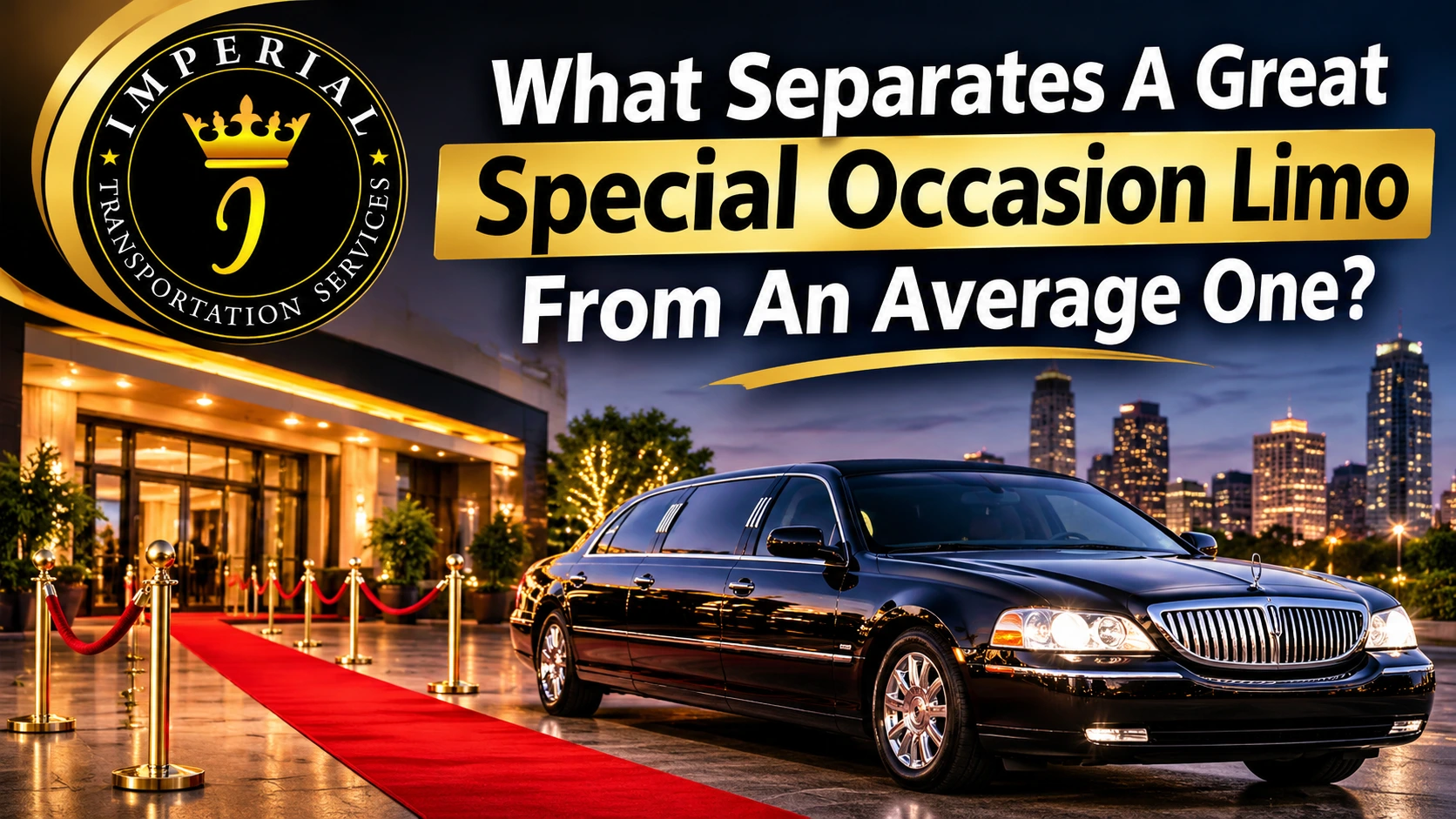 Special occasion limo in Denver providing luxury transportation for weddings, proms, and special events